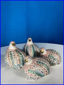 Collection Of Vintage H. F. P Macau Ceramic Love Birds Doves Chinese Porcelain
