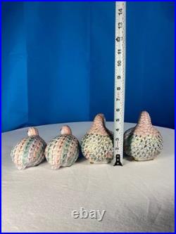 Collection Of Vintage H. F. P Macau Ceramic Love Birds Doves Chinese Porcelain