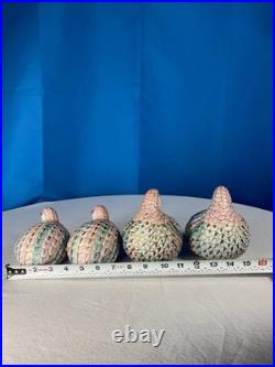 Collection Of Vintage H. F. P Macau Ceramic Love Birds Doves Chinese Porcelain