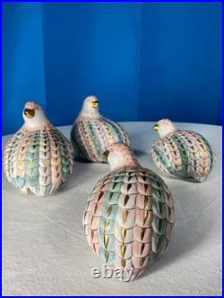 Collection Of Vintage H. F. P Macau Ceramic Love Birds Doves Chinese Porcelain