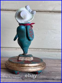 Curiosity Cabinet Victorian Style Lady Siren Bird With Human Face Figurine on th
