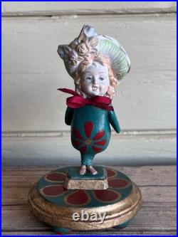 Curiosity Cabinet Victorian Style Lady Siren Bird With Human Face Figurine on th