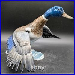 DEFECTIVE Rosenthal Germany Porcelain Mallard Duck Figurine 1577 Hand Pa G3D