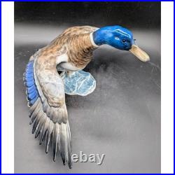 DEFECTIVE Rosenthal Germany Porcelain Mallard Duck Figurine 1577 Hand Pa G3D