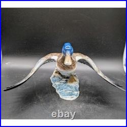 DEFECTIVE Rosenthal Germany Porcelain Mallard Duck Figurine 1577 Hand Pa G3D