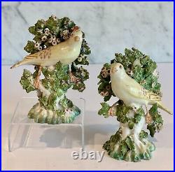 Derby Pair Goldfinch Birds with Bocage Patch Marks c. 1765