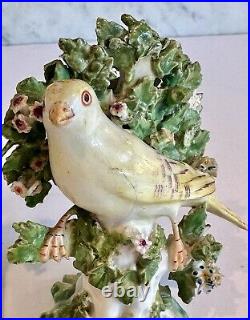 Derby Pair Goldfinch Birds with Bocage Patch Marks c. 1765