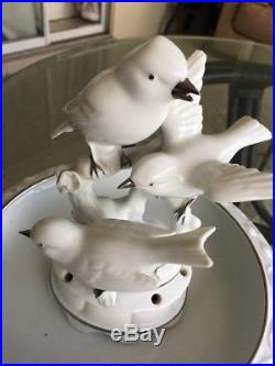 Dresden Porcelain Bowl And Group Of Birds Figruine