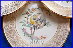 Eight (8) Lenox Boehm Birds Dinner Plates 1970's