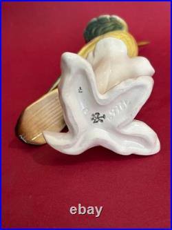 Ens Porcelain Figurine Hummingbird on Flower Plinth 16 cm, Hand-Painted