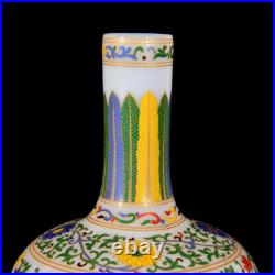 Estate Collectable Art Handmade Painting Five Colours Porcelain Bird Vase