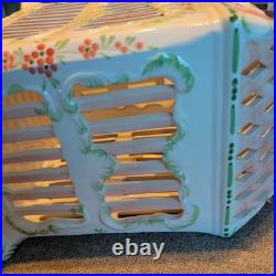 Excellent Condition Vintage Decorative Large CERAMIC BIRD CAGE Made In Italy