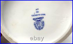 Exquisite Rare Herend Rothschild Porcelain Bird Gold Border Large Pitcher
