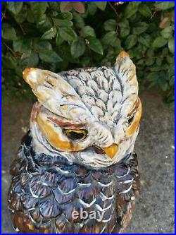 Extra Large Ceramic Owl Sculpture Statue Figurine 23 Tall