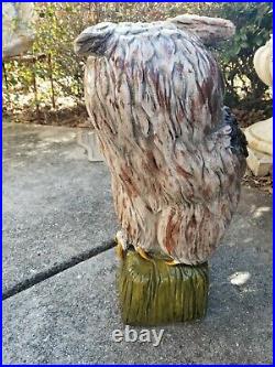 Extra Large Ceramic Owl Sculpture Statue Figurine 23 Tall