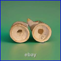 Extremely Rare Antique Italian Hand-Painted Porcelain Bird Figurines