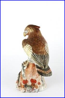 Fantastic Antique Japanese Kutani Bird Of Prey Figurine, Meiji Period