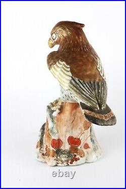 Fantastic Antique Japanese Kutani Bird Of Prey Figurine, Meiji Period