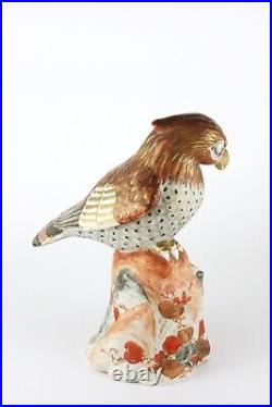 Fantastic Antique Japanese Kutani Bird Of Prey Figurine, Meiji Period