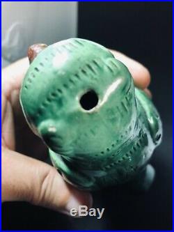 Fantastic Old Chinese Tang Sancai Pottery Porcelain Parrot Bird Figure 8.5 Inchs