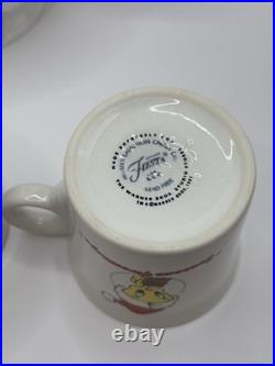 Fiesta Tweety Bird and Sylvester Seasons Greetings Christmas Tea Pot & Mugs