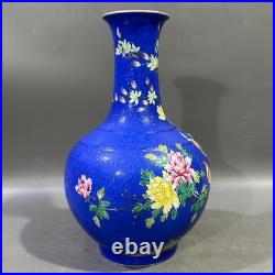 Fine Chinese Collectable Art Famille Rose Porcelain Bird Shang Vase
