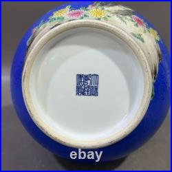 Fine Chinese Collectable Art Famille Rose Porcelain Bird Shang Vase