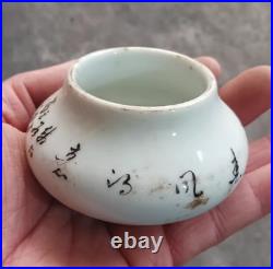Fine Chinese Collectable Art Hand Famille Rose Porcelain Bird Wash