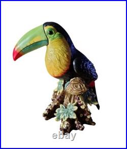 Fitz And Floyd Exotic Birds Toucan Figurine New