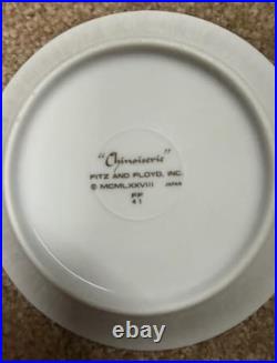 Fitz and Floyd Chinoiserie Birds, Flowers, cups and dinner and salad plates