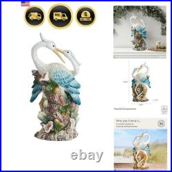 Fitz and Floyd Coastal Companion Ceramic Bird Figurine, 16.25-Inch
