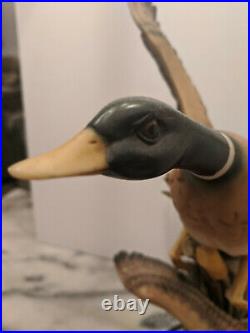 Flying Mallard duck statue, Bigocean #060323, Figurine