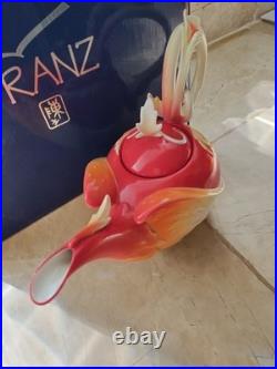 Franz Phoenician Flight Porcelain Art Nouveau Teapot Phoenix Bird Flame J Ho
