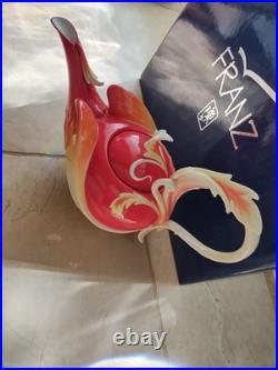Franz Phoenician Flight Porcelain Art Nouveau Teapot Phoenix Bird Flame J Ho