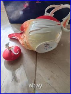 Franz Phoenician Flight Porcelain Art Nouveau Teapot Phoenix Bird Flame J Ho