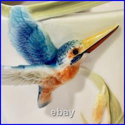 Franz Porcelain Kingfisher Vase Iridescence Collection FZ01190 NIB