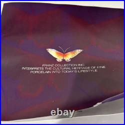 Franz Porcelain Kingfisher Vase Iridescence Collection FZ01190 NIB