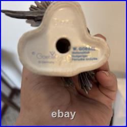 Goebel Blue and Gold Pair Macaw Parrot Tropical Birds Figurine W Germany