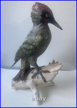 Goebel porcelain figure bird woodpecker green woodpecker 38-010