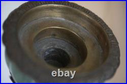 Gorgeous Mark Roberts Porcelain and Bronze bird and flower candle holder