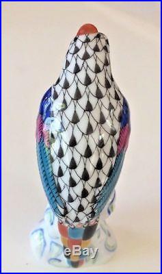 HEREND HUNGARY Porcelain Bird Statue Sculpture Pristine Condition