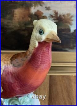 HEREND Hungary Hand Painted LARGE PHEASANT Bird Figurine Vintage