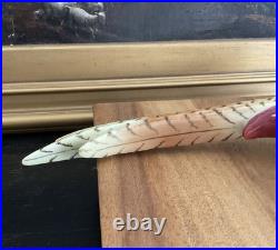 HEREND Hungary Hand Painted LARGE PHEASANT Bird Figurine Vintage