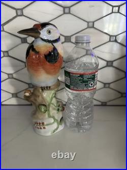 HEREND Large Woodpecker / Bird Porcelain Figurine Retired