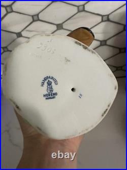 HEREND Large Woodpecker / Bird Porcelain Figurine Retired