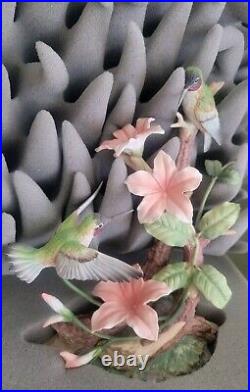 HOMCO Home Interiors Masterpiece, Hummingbird Fantasy Porcelain Bird Figurine