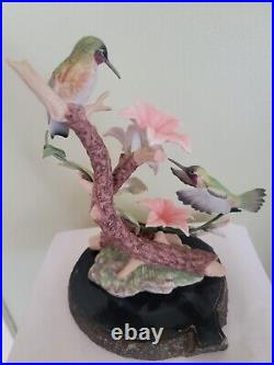 HOMCO Home Interiors Masterpiece, Hummingbird Fantasy Porcelain Bird Figurine