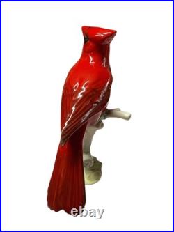 HUTSCHENREUTHER RED CARDINAL BIRD FIGURINE Granger GERMANY Mint