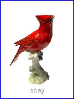 HUTSCHENREUTHER RED CARDINAL BIRD FIGURINE Granger GERMANY Mint