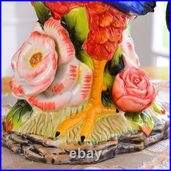 Hand-Painted Ceramic Rooster Collectible Large Statue